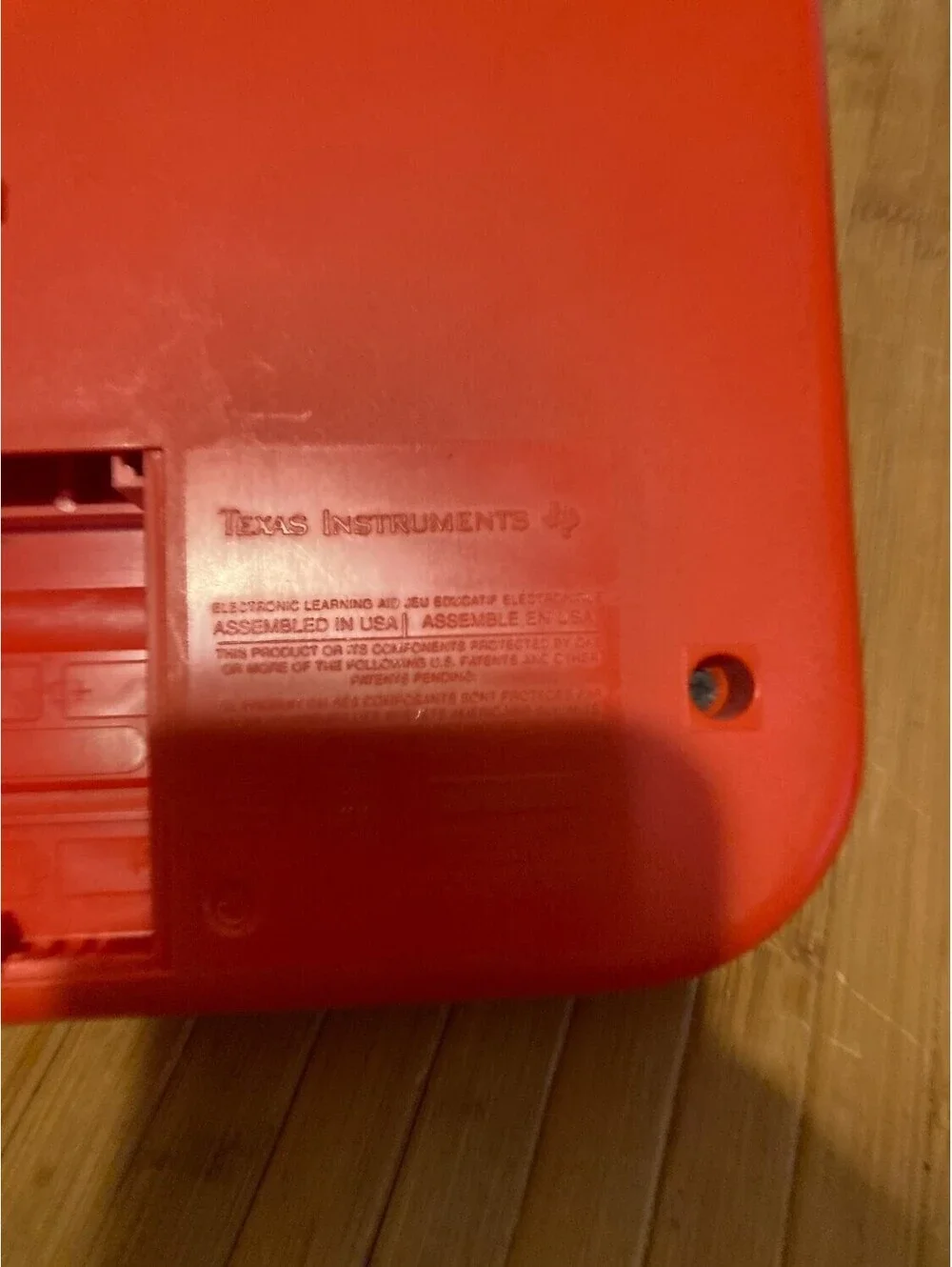 Texas Instruments Speak & Spell Vintage Electronic Learning Toy Red Yellow